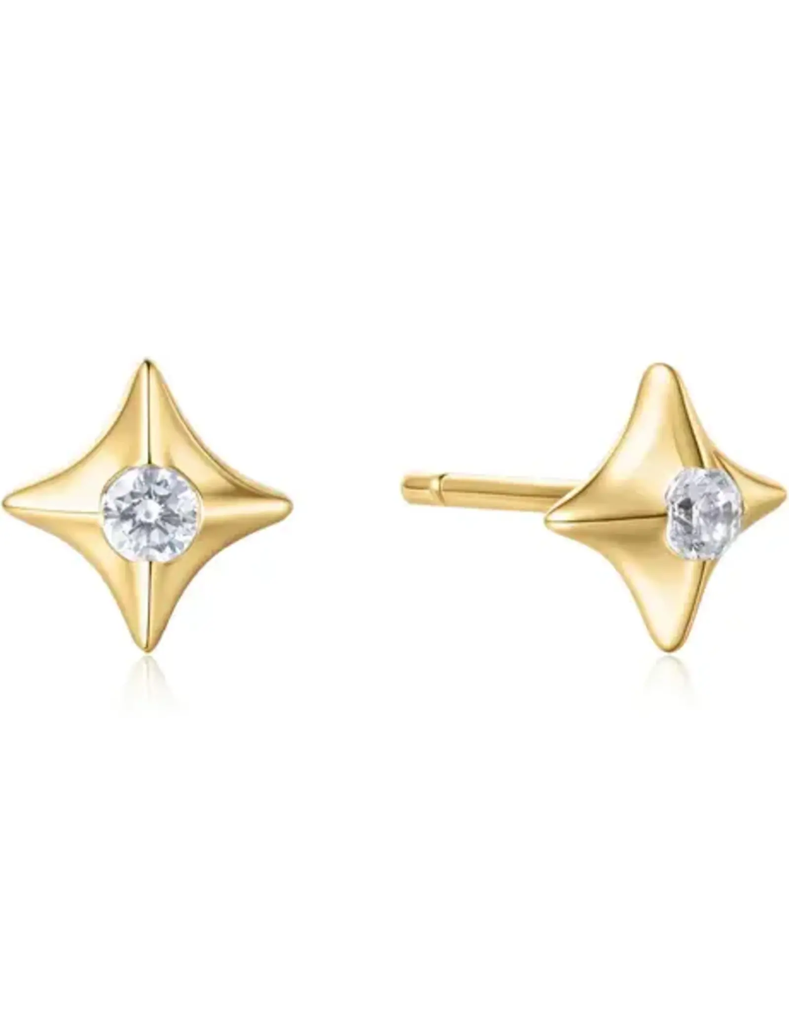 Ania Haie Oorbel - Gold sparkling star stud