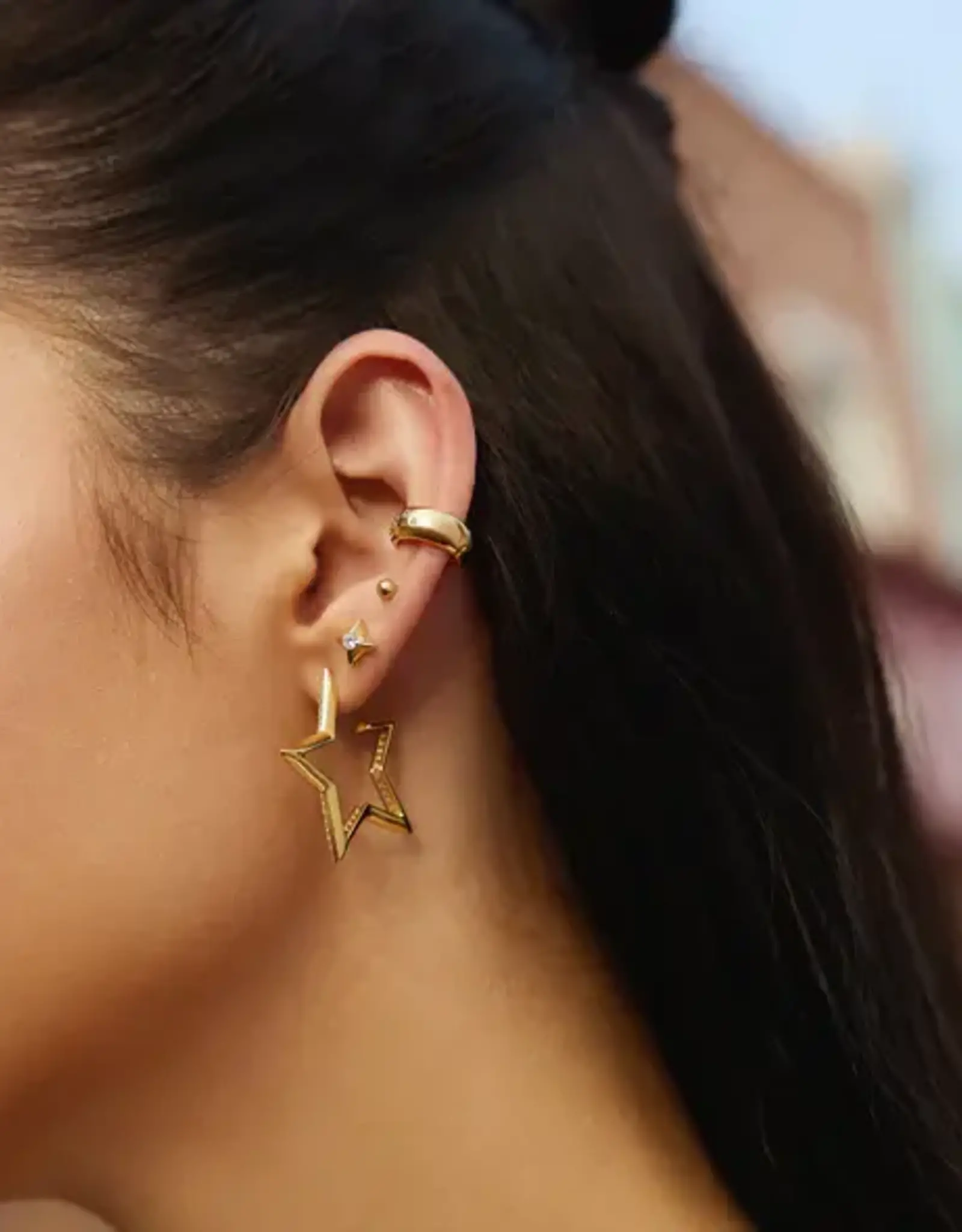 Ania Haie Oorbellen- sparkling star stud - goud