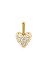 Ania Haie Pop charm -  heart pave - goud