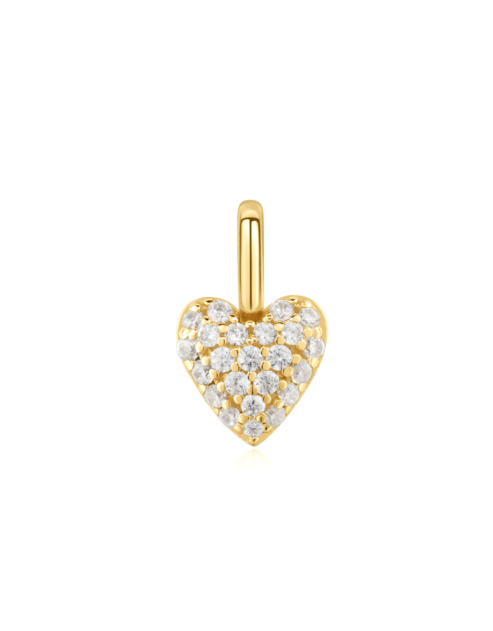 Ania Haie Pop charm -  heart pave - goud