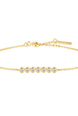 Ania Haie Armband - bezel set - goud