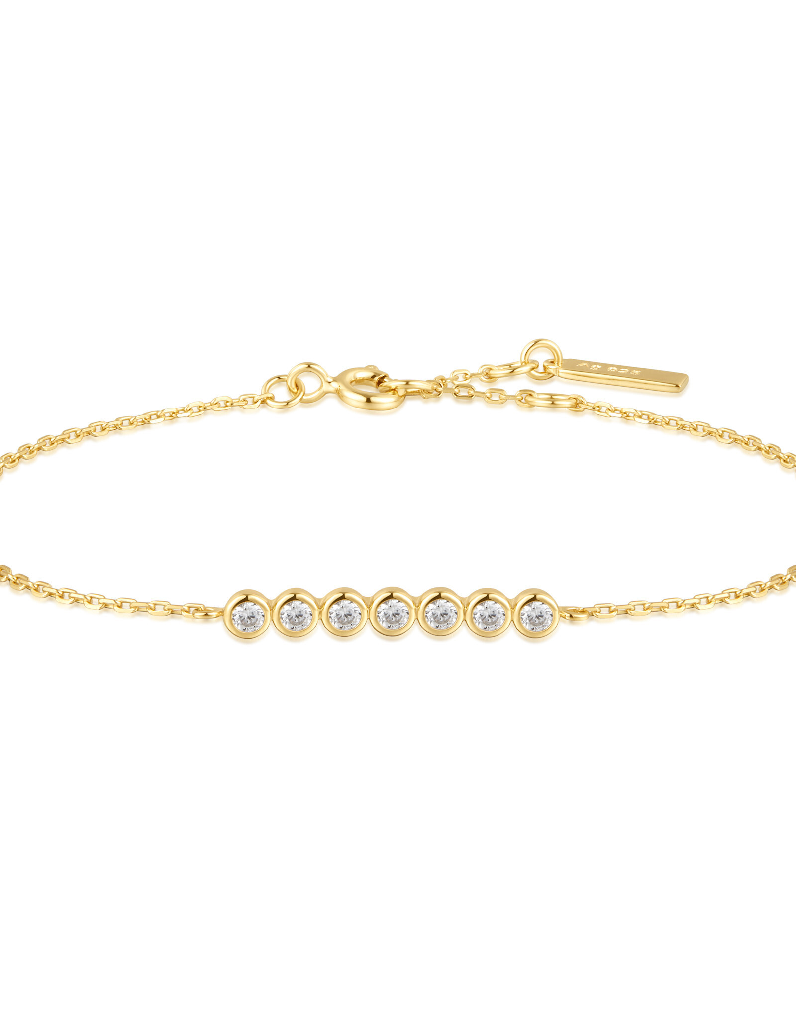 Ania Haie Armband - bezel set - goud