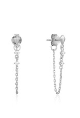 Ania Haie Oorbellen - Chain stud - zilver