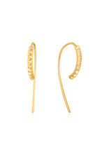 Ania Haie Oorbellen - Spike solid drop - goud