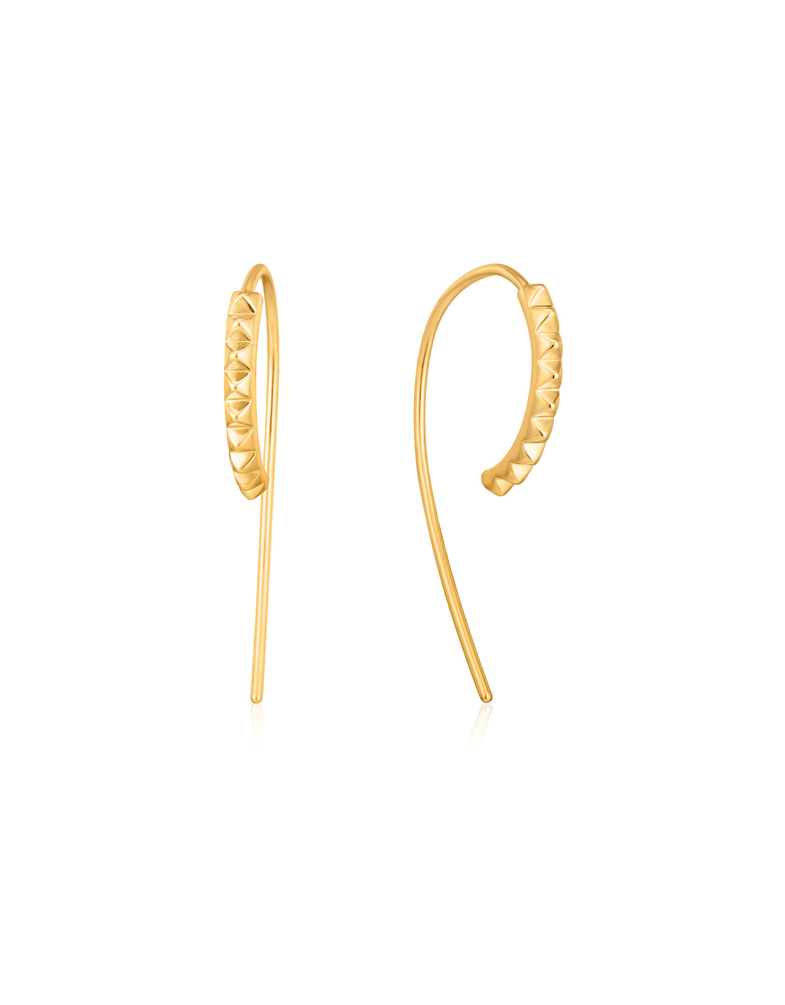 Ania Haie Oorbellen - Spike solid drop - goud