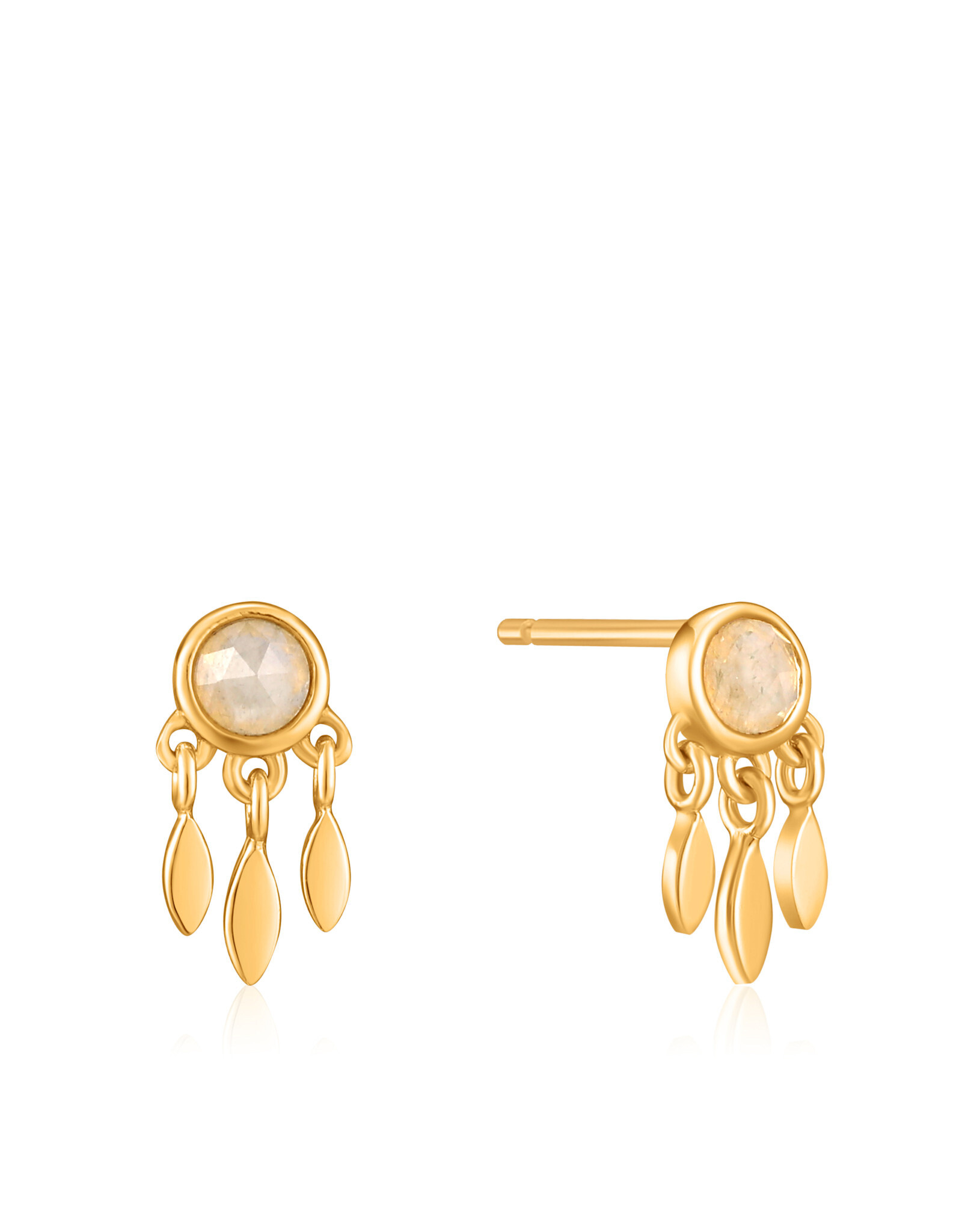 Ania Haie Oorbellen - Midnight fringe stud - gold