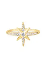 Ania Haie Ring - Gold eight pointed star singnet
