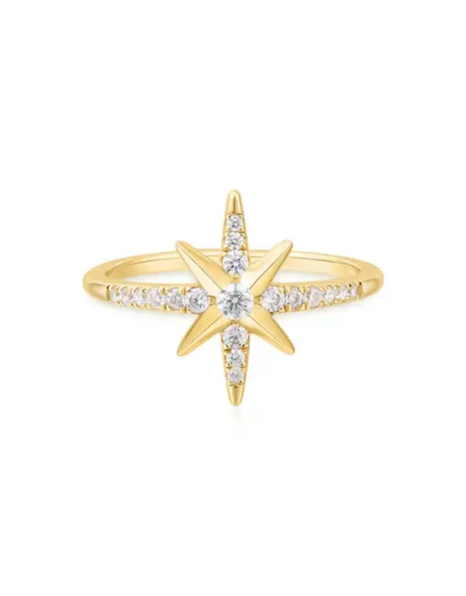 Ania Haie Ring - Gold eight pointed star singnet