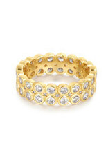 Ania Haie Ring - Gold double row bezel
