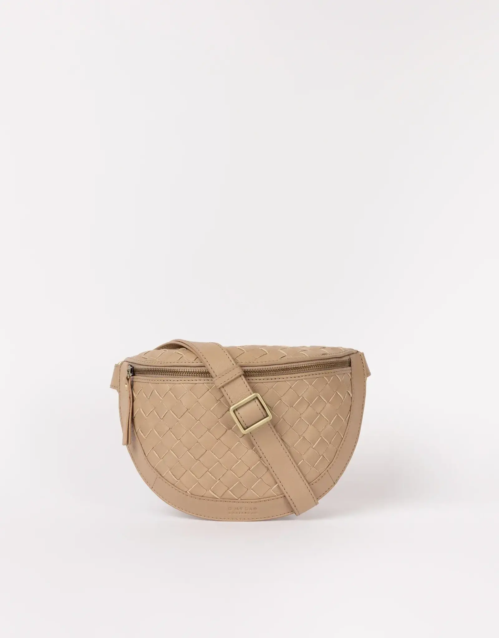 O My Bag Ray - Bum Bag - Sand woven soft grain leather