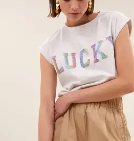 By-bar Top - Thelma lucky rainbow - light grey melee