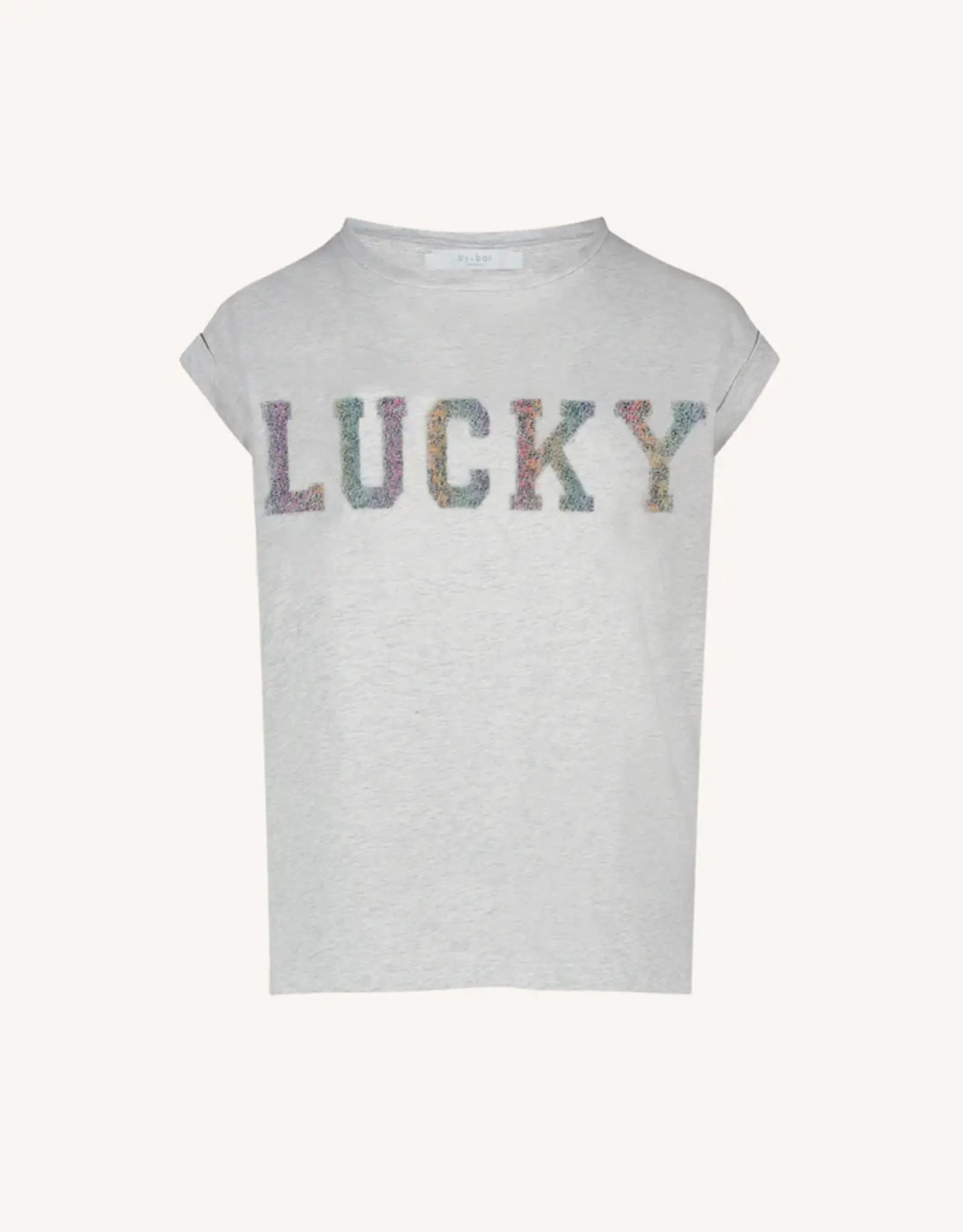 By-bar Top - Thelma lucky rainbow - light grey melee