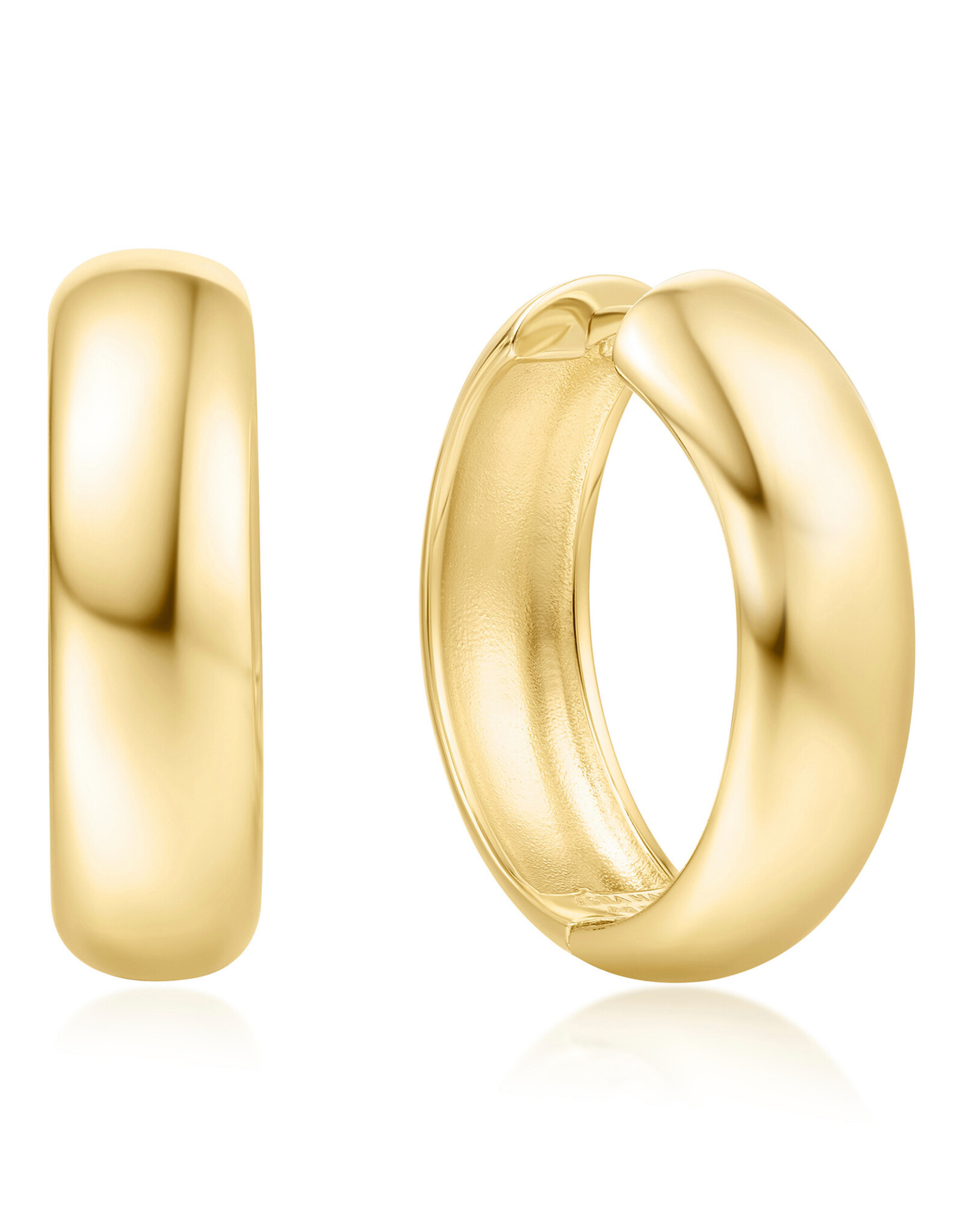 Ania Haie Oorbel - chubby large huggie hoop goud