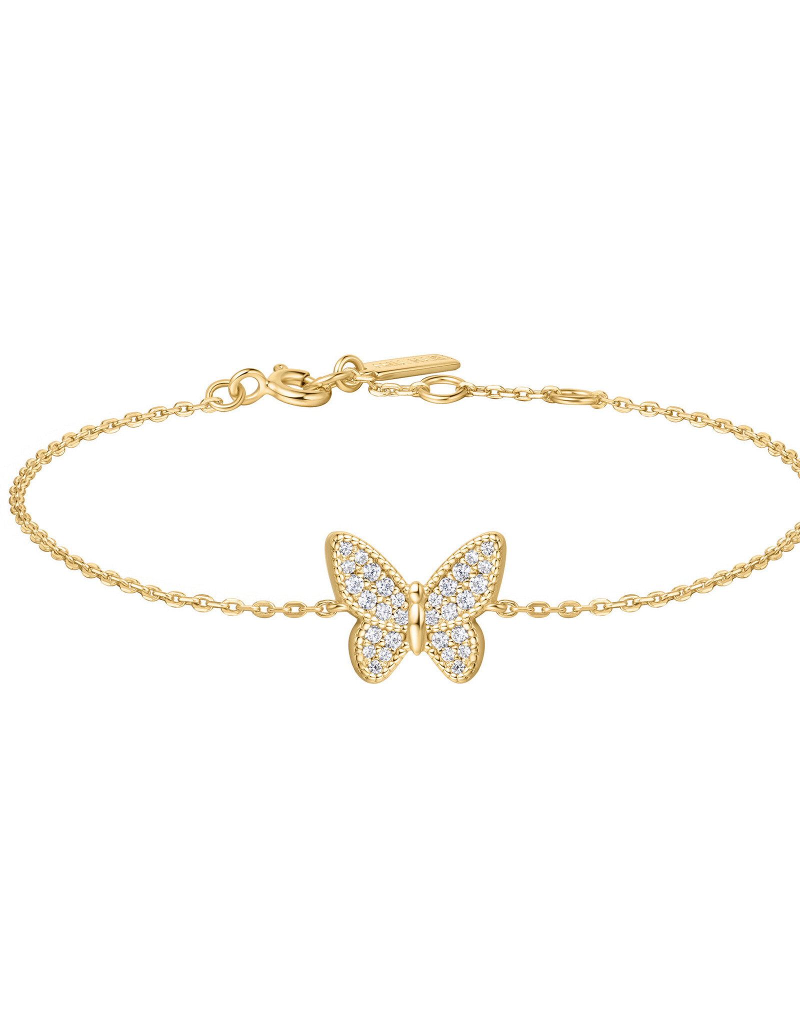 Ania Haie Armband - butterfly pave -  goud