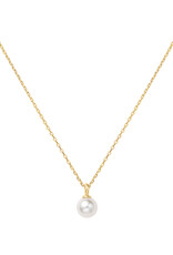 Ania Haie Ketting - pearl drop pendant gold