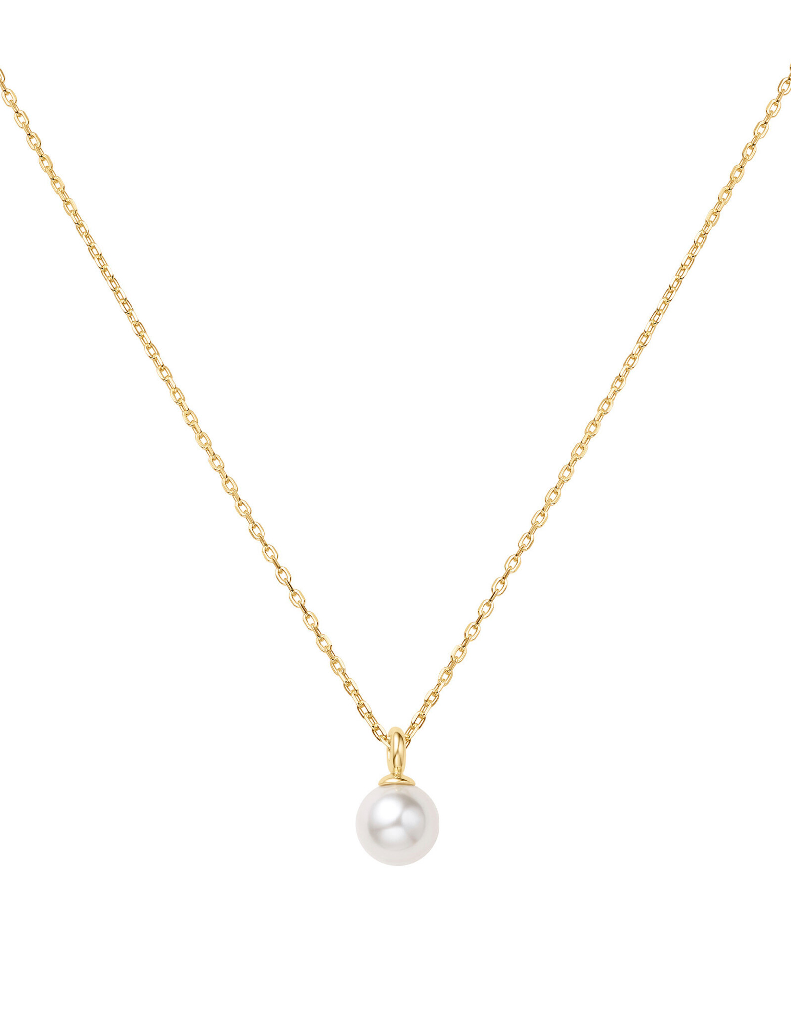 Ania Haie Ketting - pearl drop pendant gold
