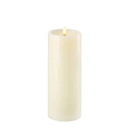 Led oplaadbare kaars -  ivory 7.5x20 cm