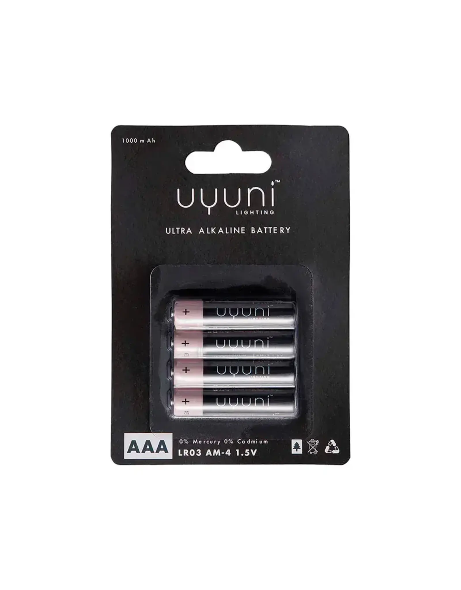 Battery - AAA 1.5v 1000 mAh 4 pack