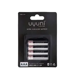 Uyuni Battery - AAA 1.5v 1000 mAh 4 pack