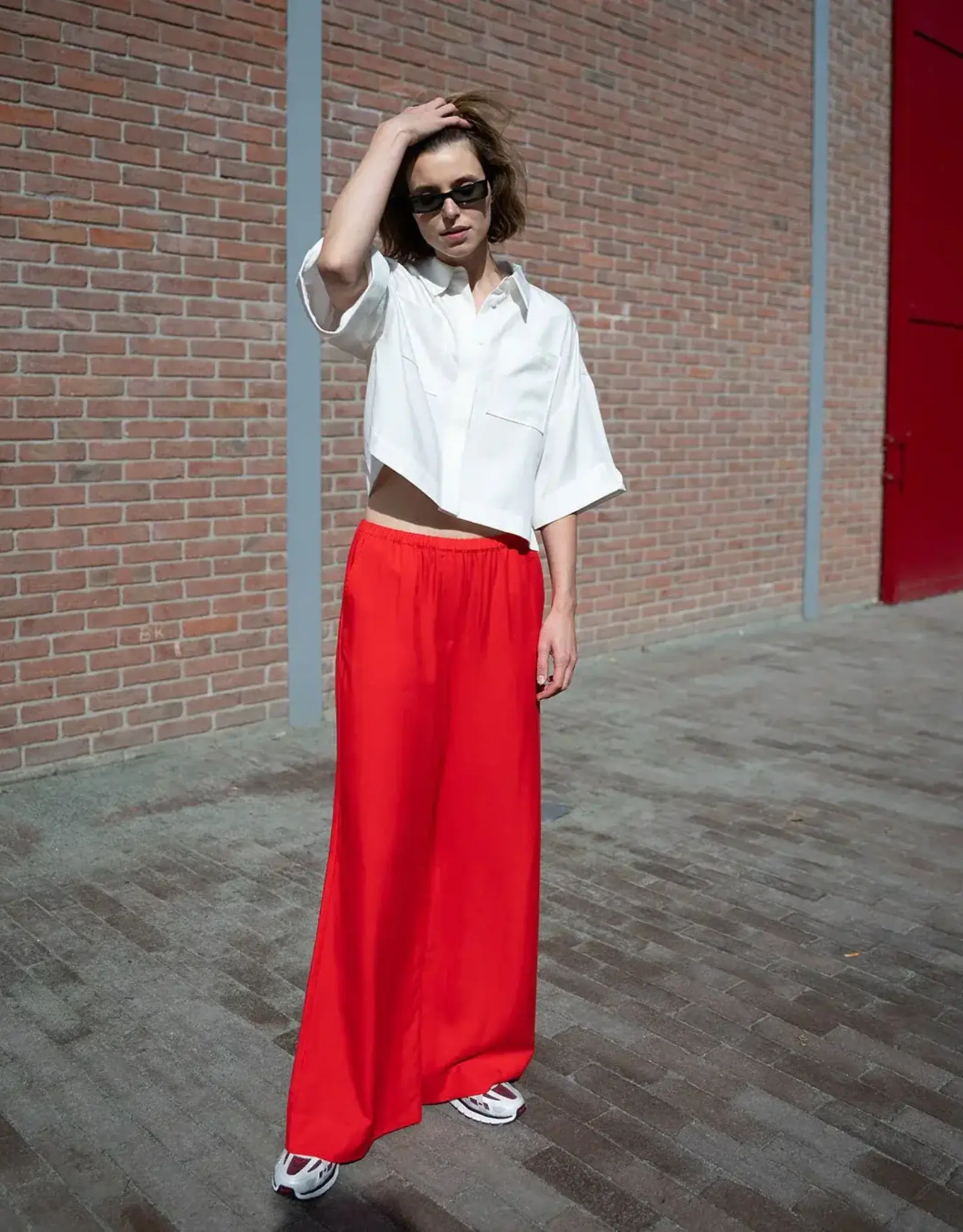 another label Broek - Natalie rood