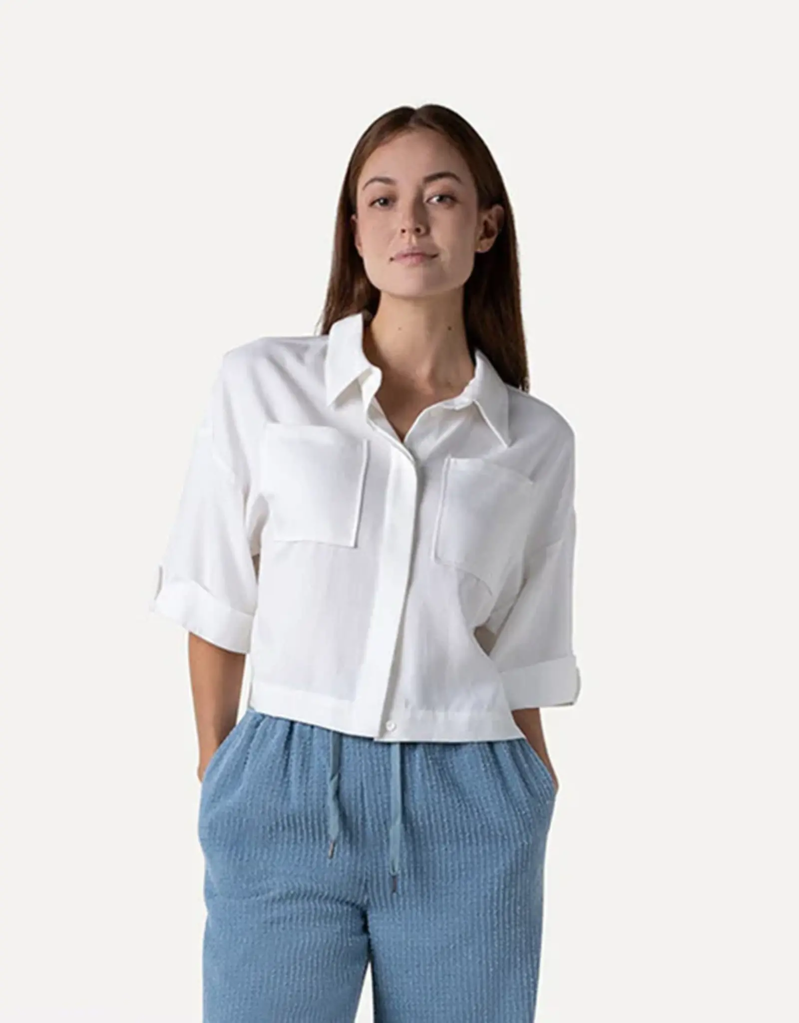 another label Shirt - Juul wit