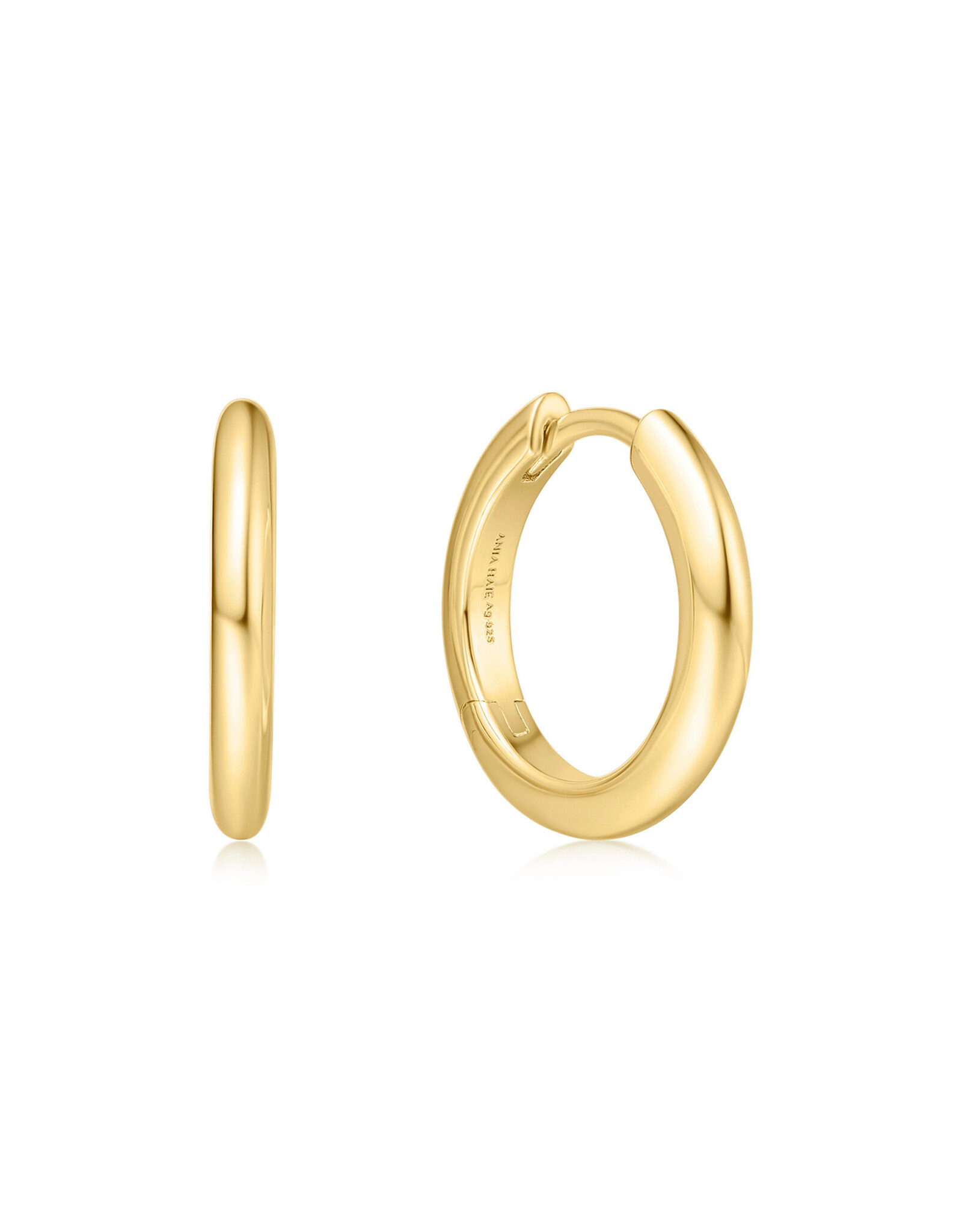Ania Haie Oorbel - Tube small huggie hoop - goud