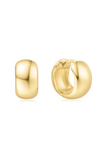 Ania Haie Oorbellen - Chubby small huggie hoop - goud