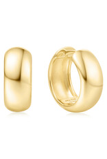 Ania Haie Oorbel - Chubby medium huggie hoop - goud