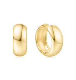 Ania Haie Oorbellen  - Chubby medium huggie hoop - goud