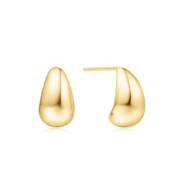 Ania Haie Oorbellen- Small dome hoop - goud