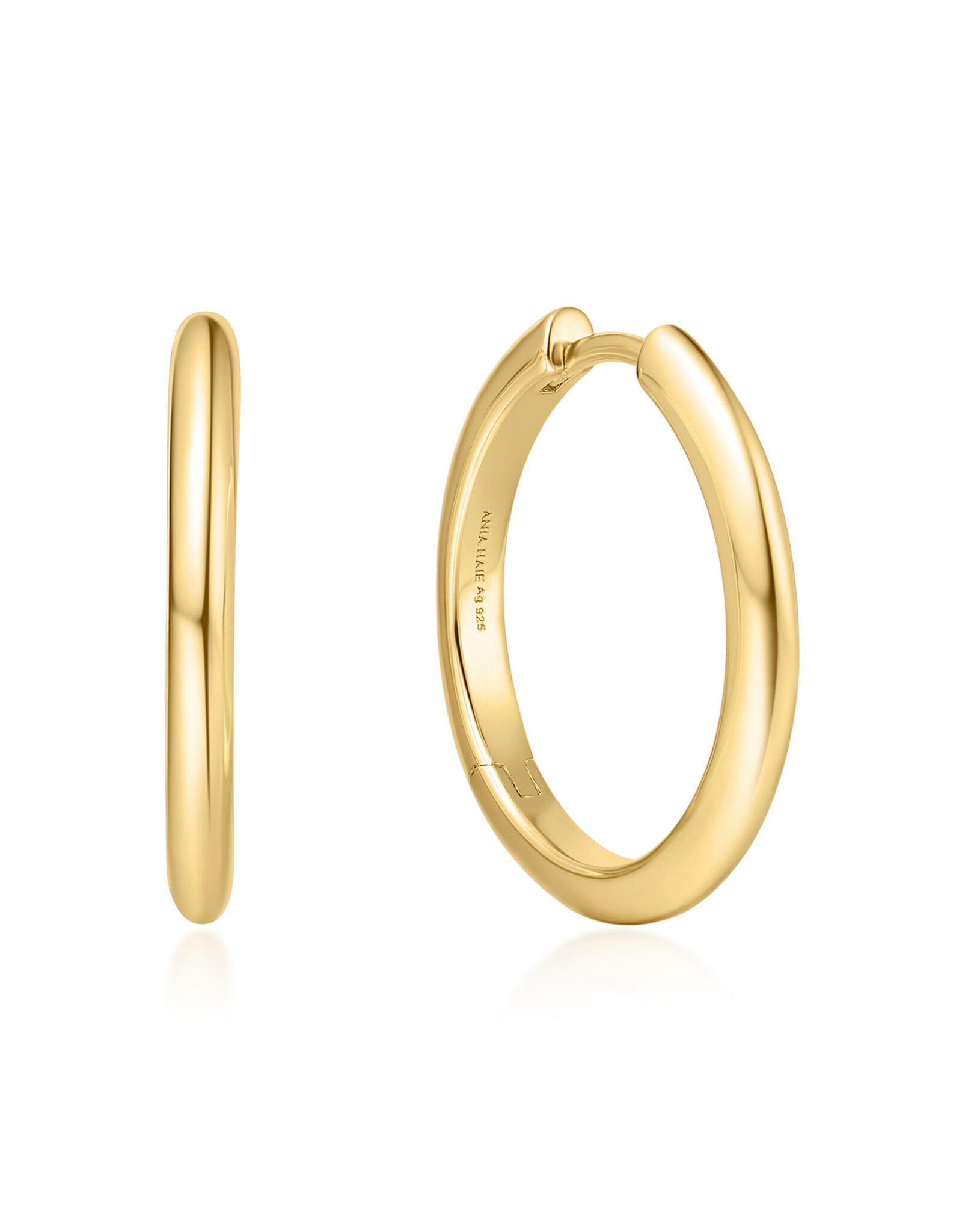 Ania Haie Oorbel - Tube medium hoop - goud