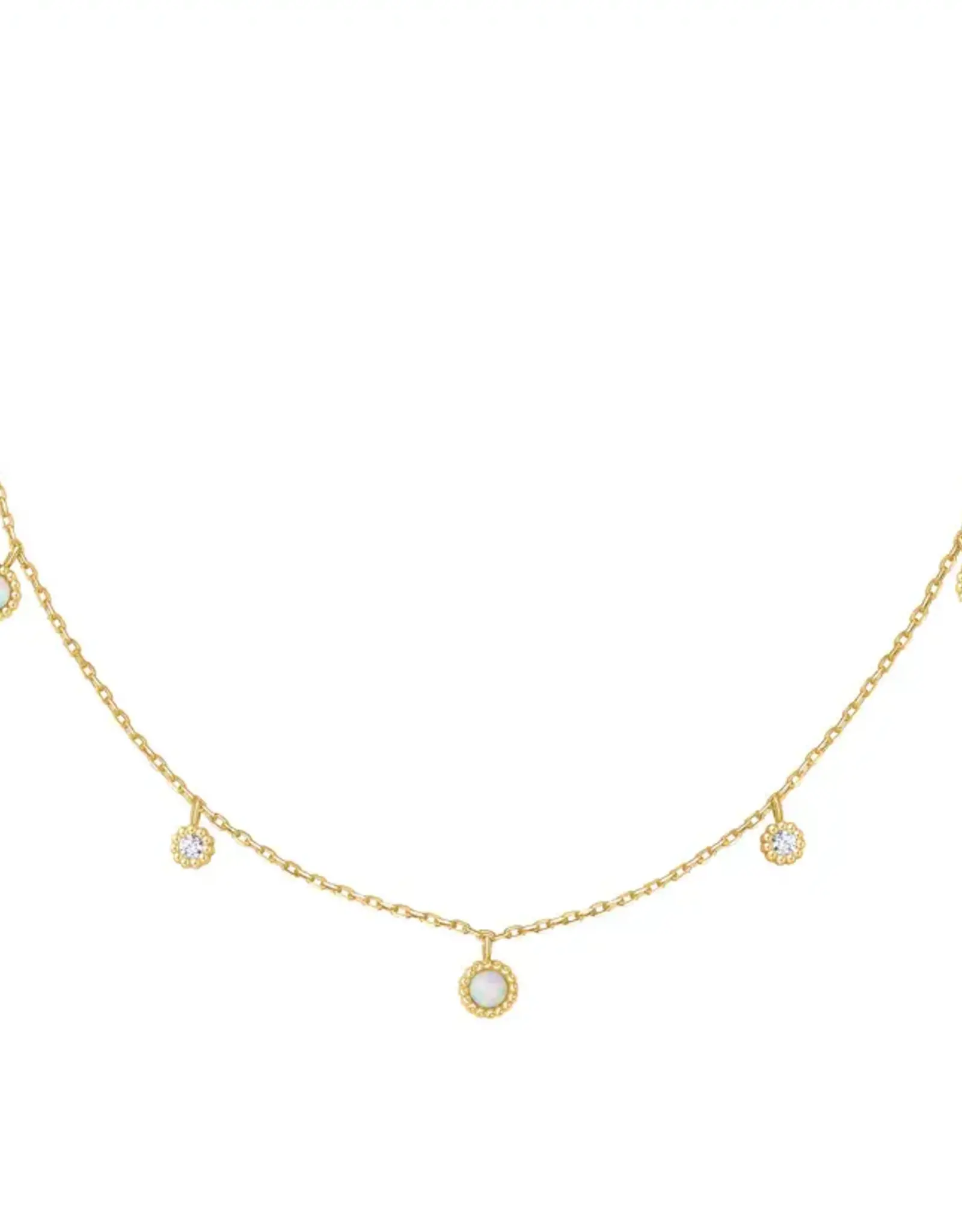 Ania Haie Ketting -  kyoto opal station - goud