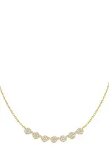 Ania Haie Ketting - gold pave multi beaded chain