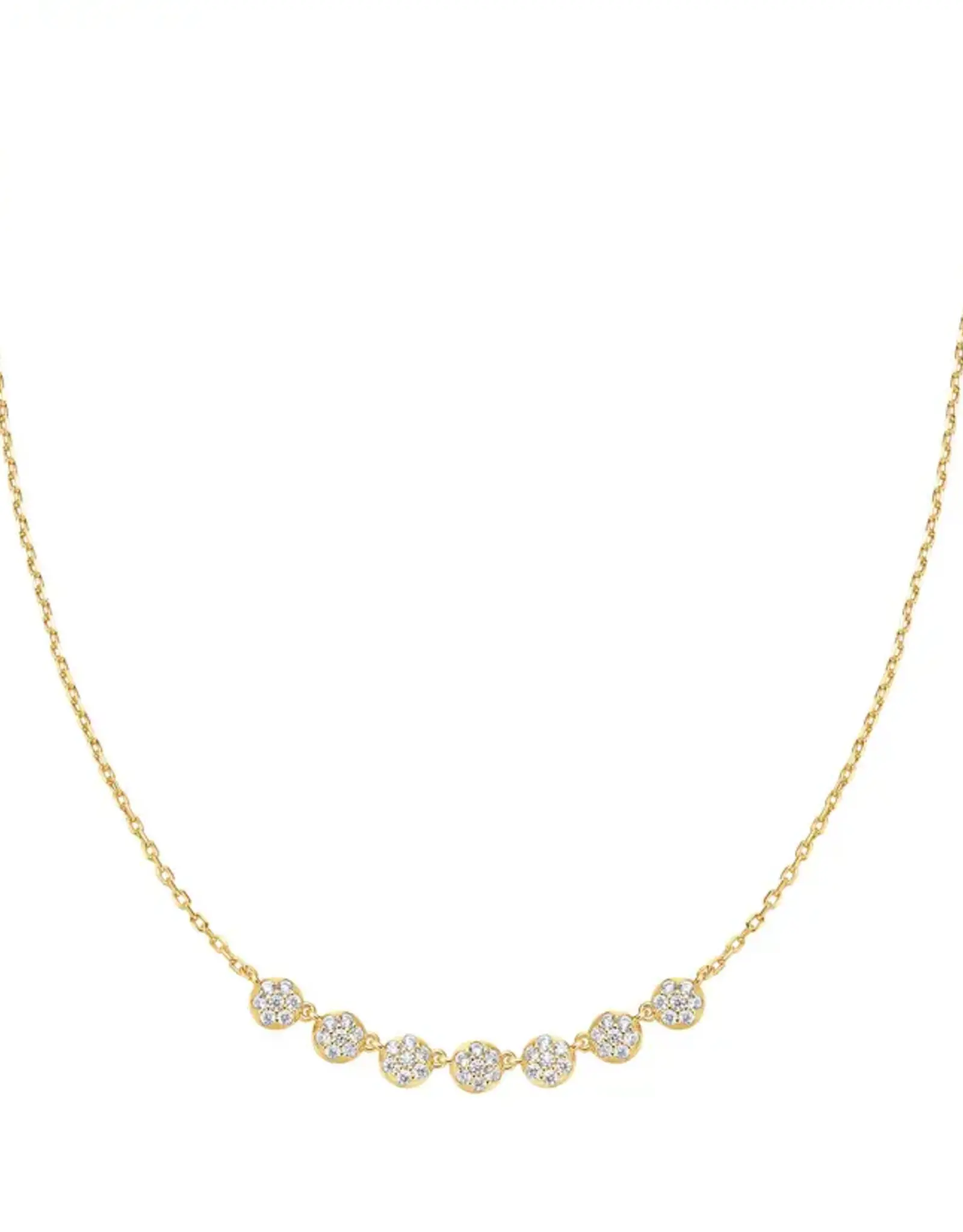 Ania Haie Ketting - gold pave multi beaded chain