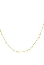Ania Haie Ketting  - Gold mini disc drop stacking