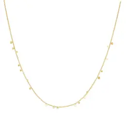 Ania Haie Ketting  - Gold mini disc drop stacking
