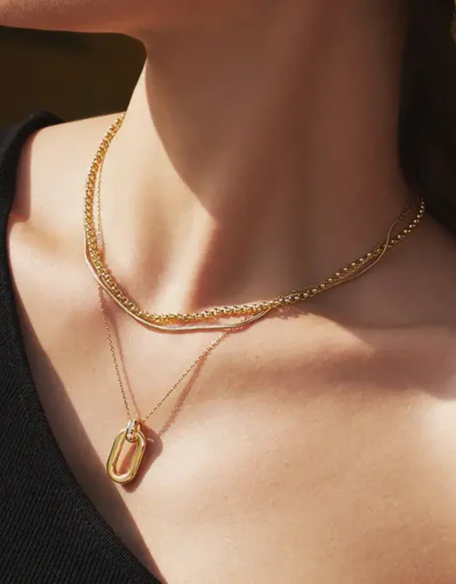 Ania Haie Ketting - classic rolo chain - goud