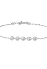 Ania Haie Armband - pave multi beaded chain - zilver