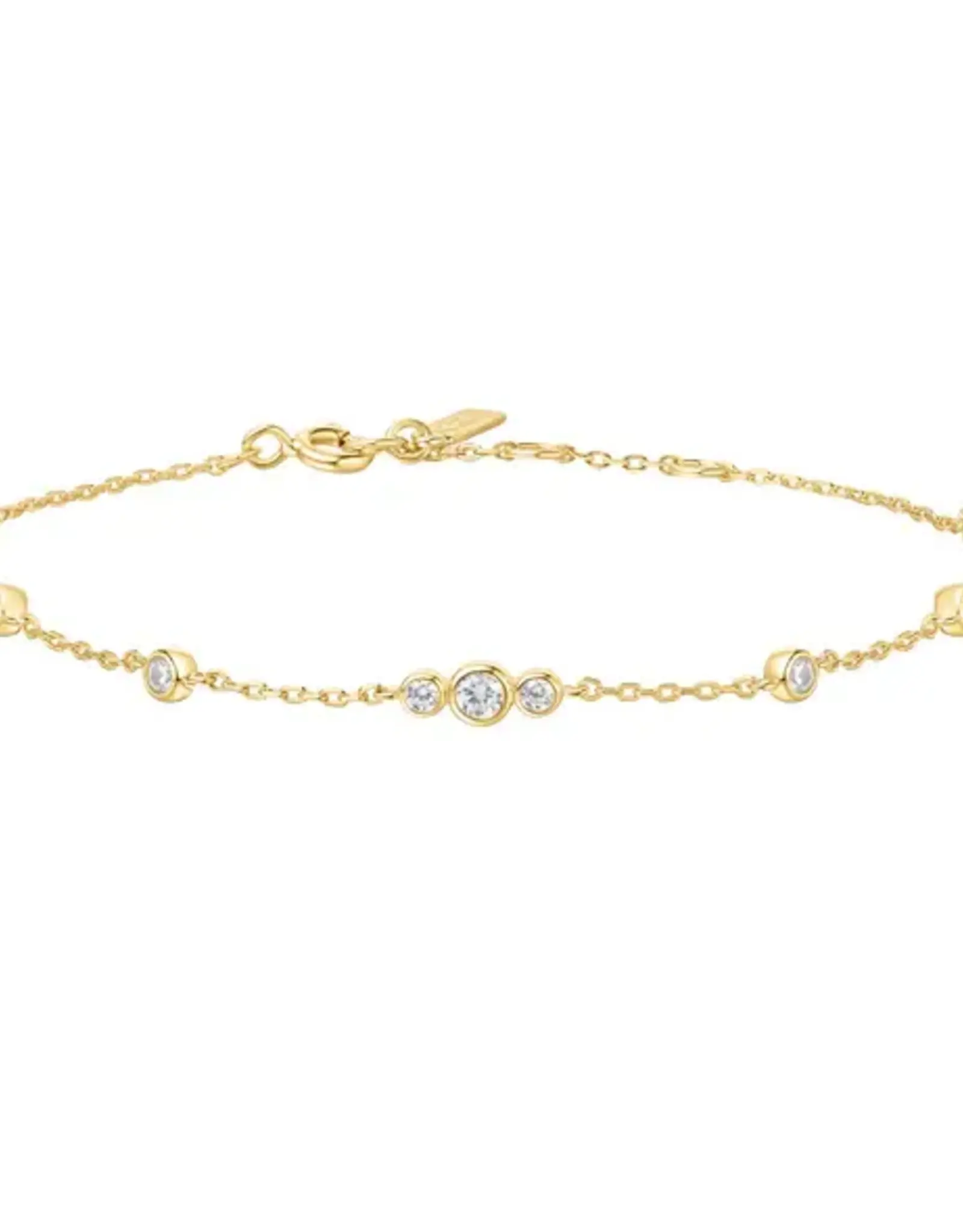 Ania Haie Armband - Gold sparkling bezel cubic zirconia sation
