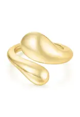 Ania Haie Ring - gold sculptural crossover