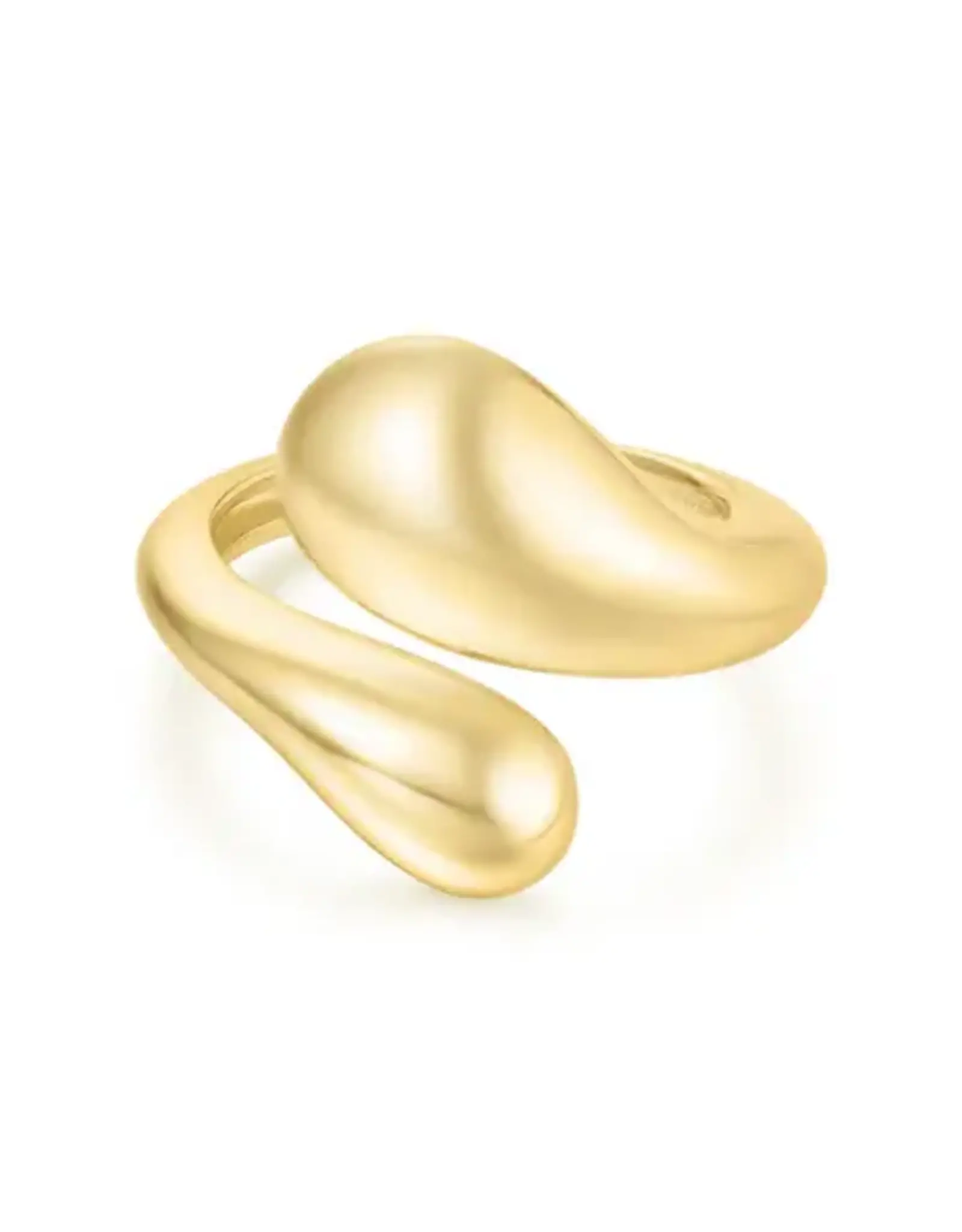 Ania Haie Ring - gold sculptural crossover