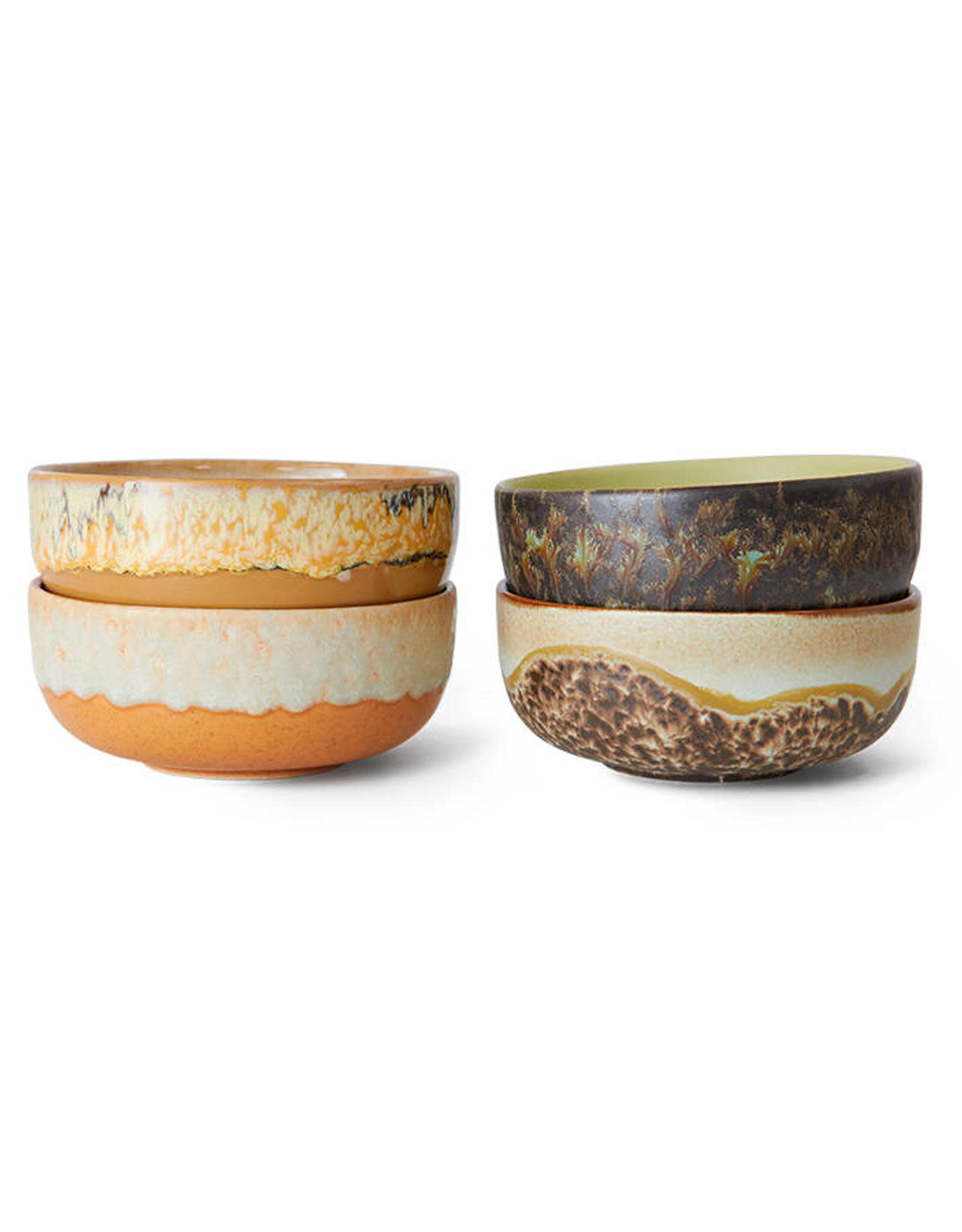 Tapaskom 70s ceramics - Drift groen bruin