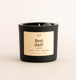 Pottie Pot Geurkaars met edelstenen - Best Dad !