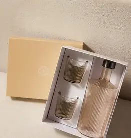 Paveau Gift set - Waterfles met 2 glazen champagne