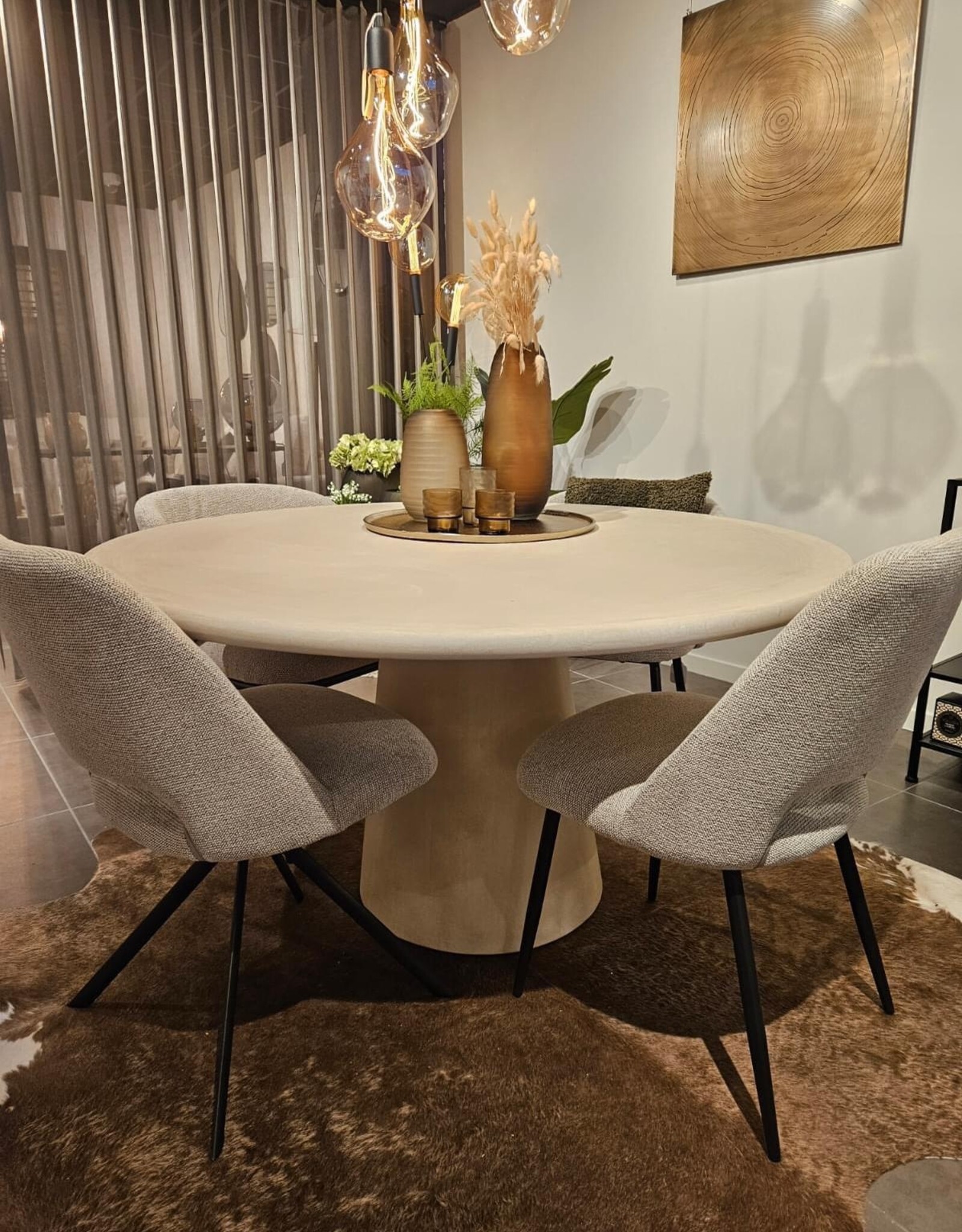 Mortex - Ronde tafel - Conische poot