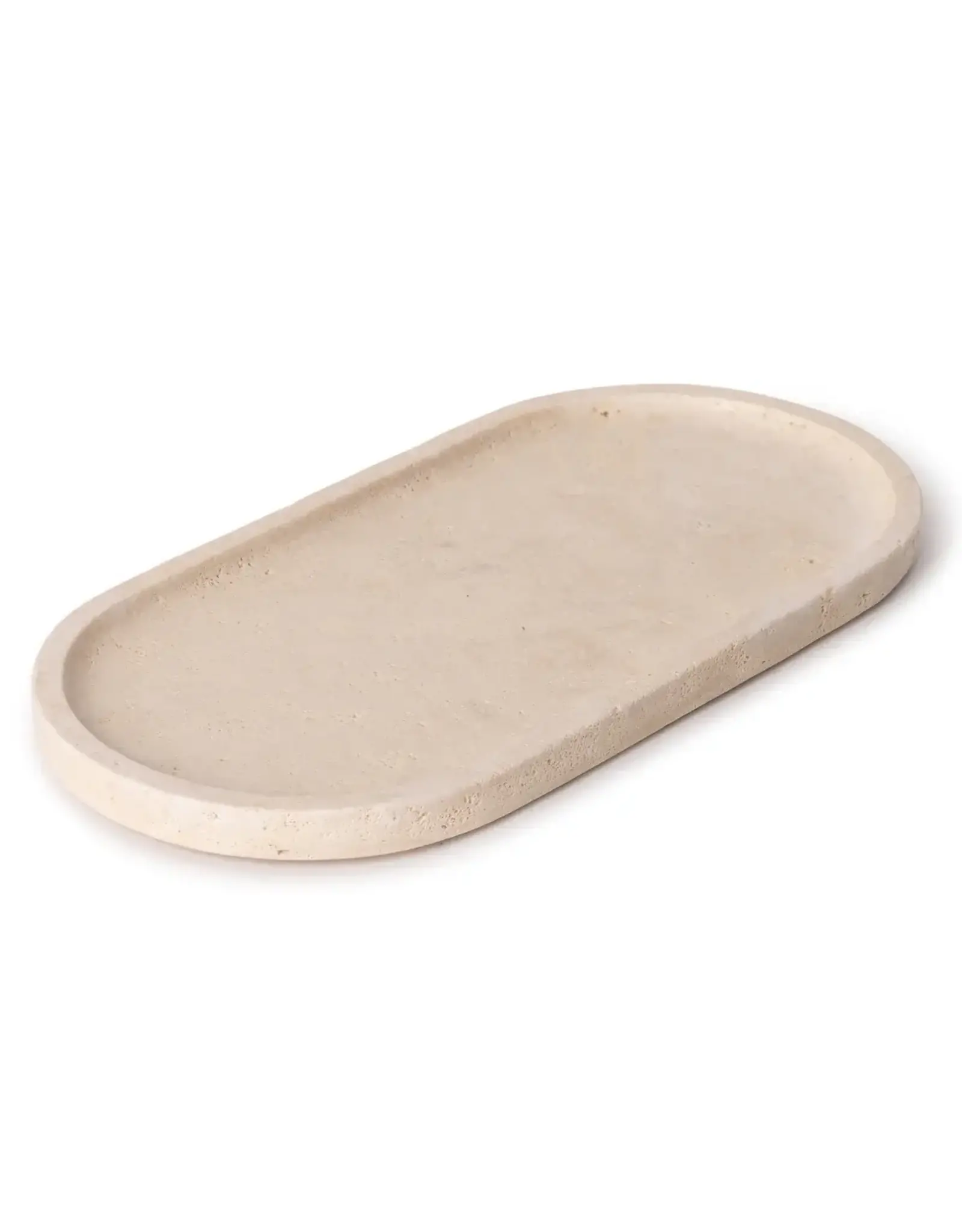 Mooisa Schaal - Travertine ovaal 30x15cm