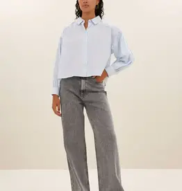 By-bar Broek - Lina grijs demin