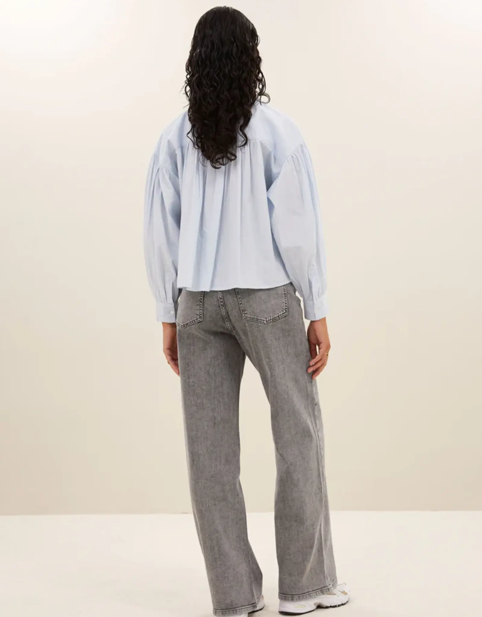 By-bar Broek - Lina grijs demin