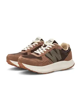 Woden Mathilde Runner-  suede Chocolade