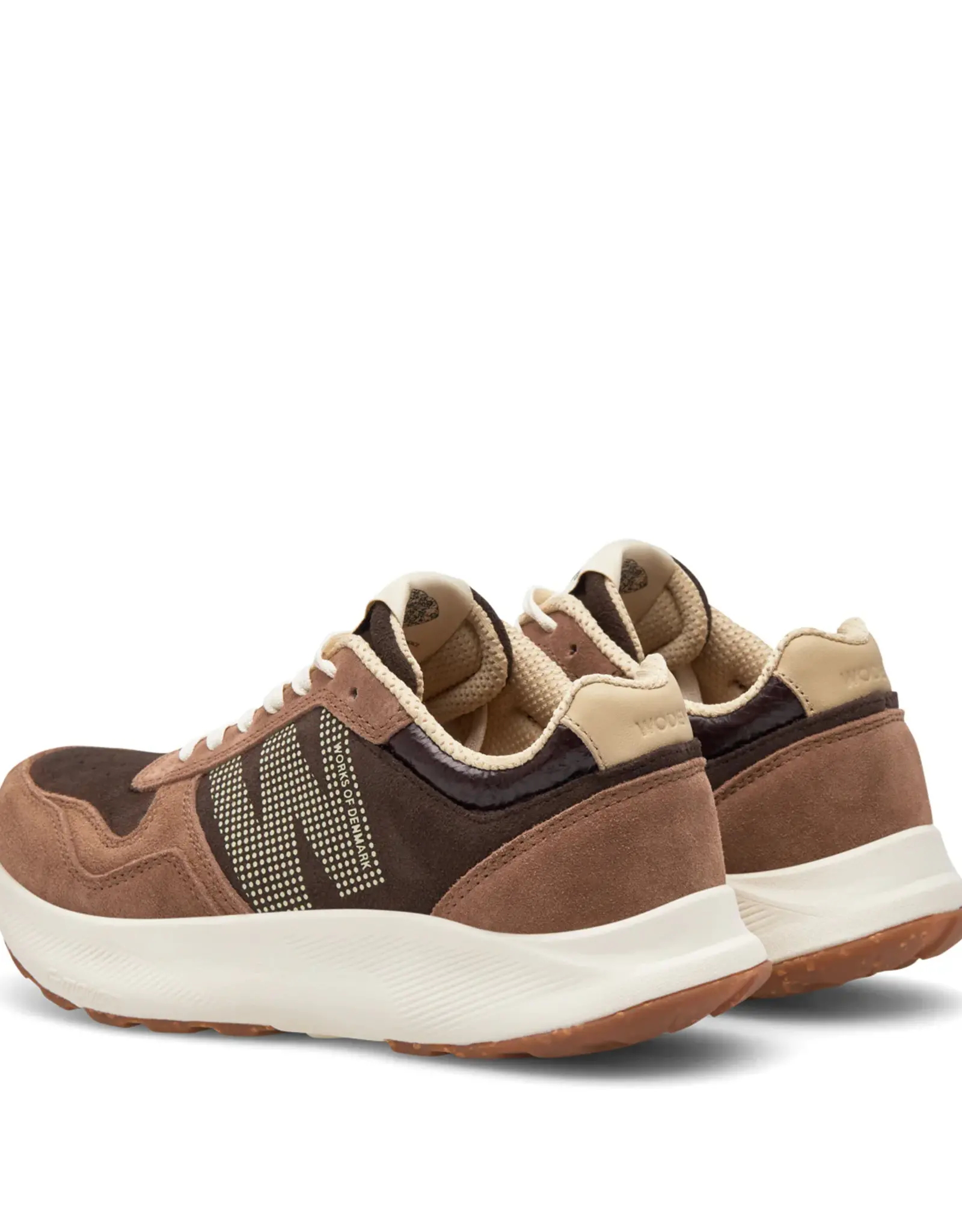 Woden Mathilde Runner-  suede Chocolade